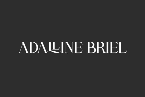 Adalline Briel: The Elegant Serif Font for Handmade Creators
