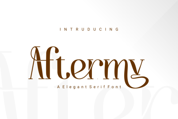 Aftermy: A Fluid Serif Typeface for Modern Editorial Design