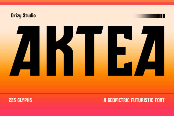 Aktea: The Futuristic Sans Serif Font for Modern Editorial Design