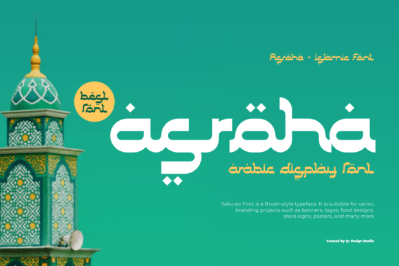 Asroha: The Arabic-Style Display Font for Handmade Brands