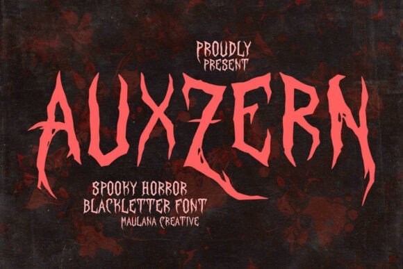 Auxzern: A Spine-Chilling Blackletter Typeface for Bold Branding