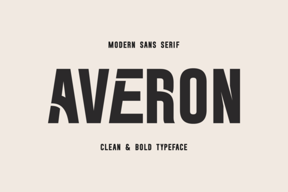 Averon: The Bold Sans Serif Typeface for Dynamic Branding