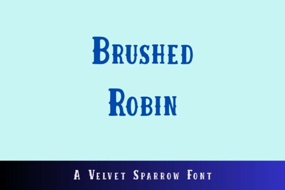 Brushed Robin: The Bold Display Font That Polishes Small Business Branding