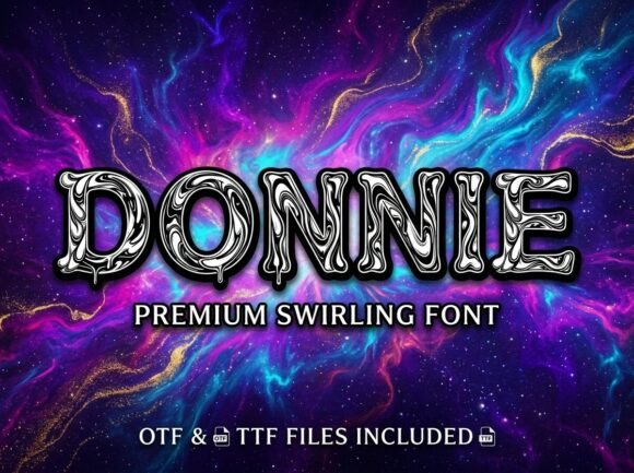 Donnie: A Psychedelic Display Font for Bold Web Design