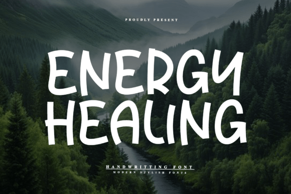 Energy Healing: A Vibrant Display Font for Modern Editorial Design