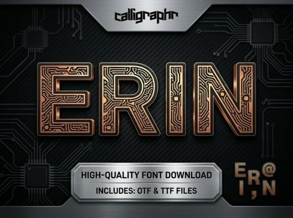 Erin: The Copper-Toned Typeface That Elevates Handmade Goods