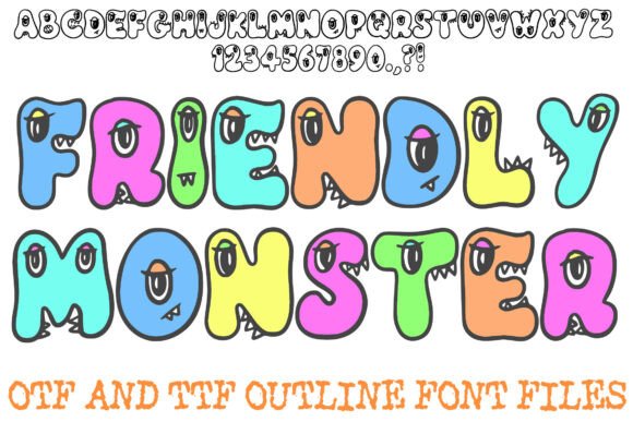 Friendly Monster: A Playful Typeface for Engaging Editorial Design