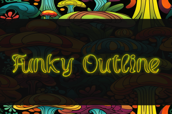 Infuse Style with the Funky Outline Typeface for Your Crafts