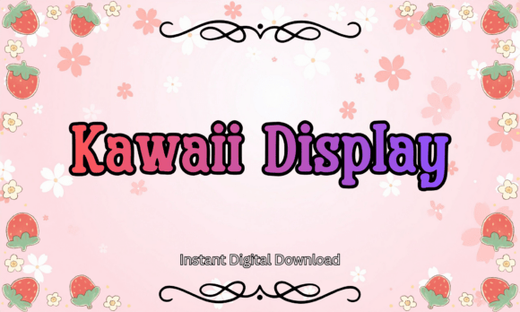 Kawaii Display: The Sweet Slab Serif Typeface for Editorial Design