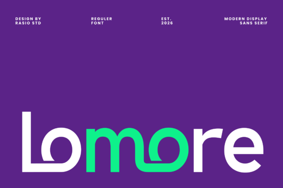 Lomore: The Display Sans Serif for Modern Brand Identity
