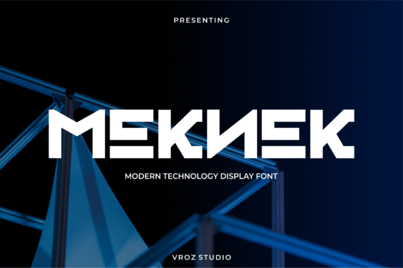 Meknek: A Modern Display Typeface for Bold Editorial Design