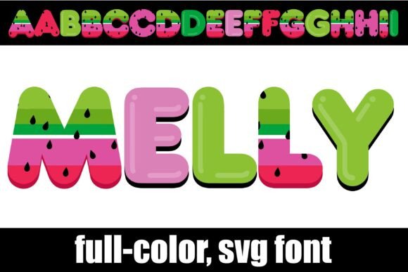 Melly: A Glossy Bubble Typeface for Playful Editorial Design