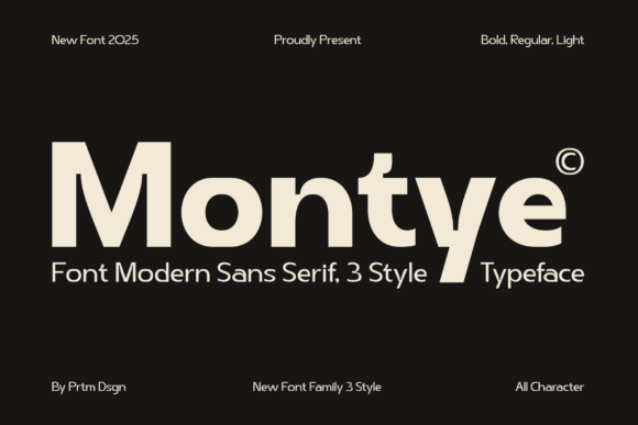 Montye Typeface: A Modern Sans Serif for High-Impact Campaigns