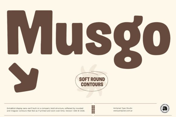 Musgo: A Bold Display Font for Modern Web Design