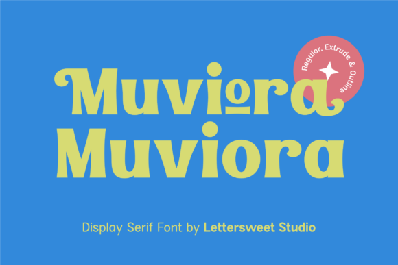 Muviora: A Bold Display Serif for Playful Brand Identity