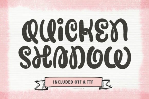 Quicken Shadow: A Premium Display Typeface for Modern Web Design