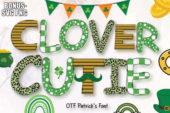 Shamrock Alphabets: A Vibrant Typeface for Festive Digital Branding
