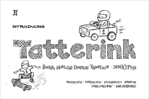 Tatterink: The Creative Font That Cuts Through Feed Noise