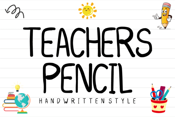 Teachers Pencil: The Handwritten Display Font for Authentic Web Design