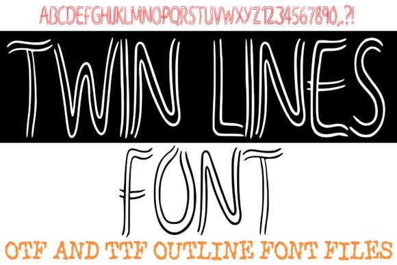 Twin Lines: The Sophisticated Display Typeface for Modern Branding