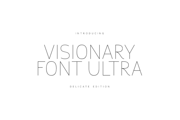 Visionary Font Ultra Delicate Edition: The Perfect Typeface for Elegant Craft Projects