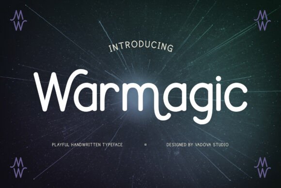 Warmagic: A Whimsical Sans Serif Typeface for Creative Branding