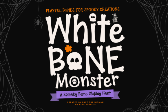 Whitebone Monster: The Spooky Typeface for Bold Brand Identity