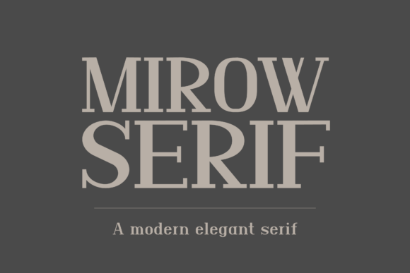Why Mirow Serif Is the Perfect Typeface for Editorial Design
