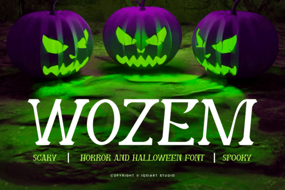 Wozem: A Horror Serif Font for Authentic Brand Identity